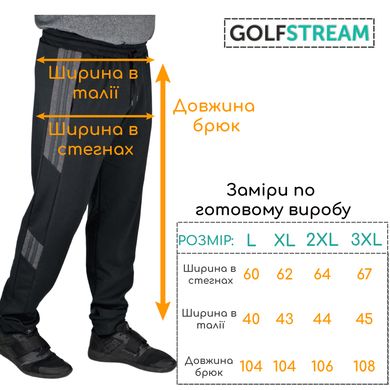 Спортивные штаны NEW SPORT (черный+лампас меланж)