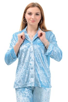 Пижамный комплект женский (голубой)