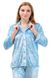 Пижамный комплект женский (голубой) фото 3
