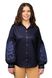 Жіноча котонова сорочка з вишивкою (темно-синій) фото 1