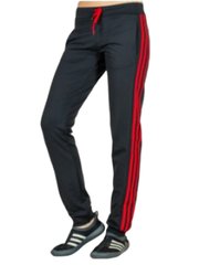 Спортивні штани на дівчинку (чорний+червоний)