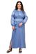 Платье-вышиванка Соломия (голубой) фото 1