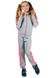 Спортивний костюм підлітковий (меланж з рожевим лампасом) фото 4