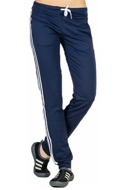 Спортивные штаны Classic (темно-синий+белый лампас)