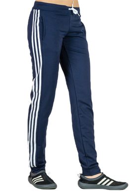 Спортивные штаны Classic (темно-синий+белый лампас)