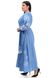 Вишукана сукня-вишиванка Мрія (блакитний) фото 3