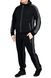 Трикотажный спортивный костюм с капюшоном (черный+антрацит) фото 4