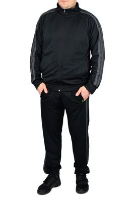 Мужской спортивный костюм ЛАМПАС (черный+антрацит)