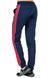 Жіночі спортивні штани Classic (темно-синій+рожевий лампас) фото 3