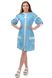 Сучасна сукня-вишиванка Мереживо (блакитний) фото 1