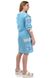 Сучасна сукня-вишиванка Мереживо (блакитний) фото 3