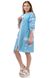 Сучасна сукня-вишиванка Мереживо (блакитний) фото 2