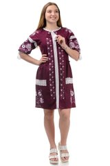 Модна сукня-вишиванка Мереживо (марсала)