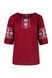 Дитяча блуза-вышиванка Пани для девочки (бордо) фото 2