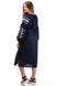 Сучасна сукня-вишиванка Івана-Купала (темно-синій) фото 3