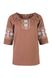 Дитяча блуза-вышиванка Пани для девочки (мокко) фото 1