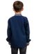 Современная вышиванка для мальчика Орнамент (темно-синий) фото 3