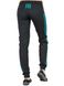 Женские трикотажные штаны Fitness (черный+мятный лампас) фото 3