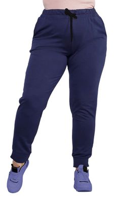 Трикотажные брюки LOLA (темно-синий)